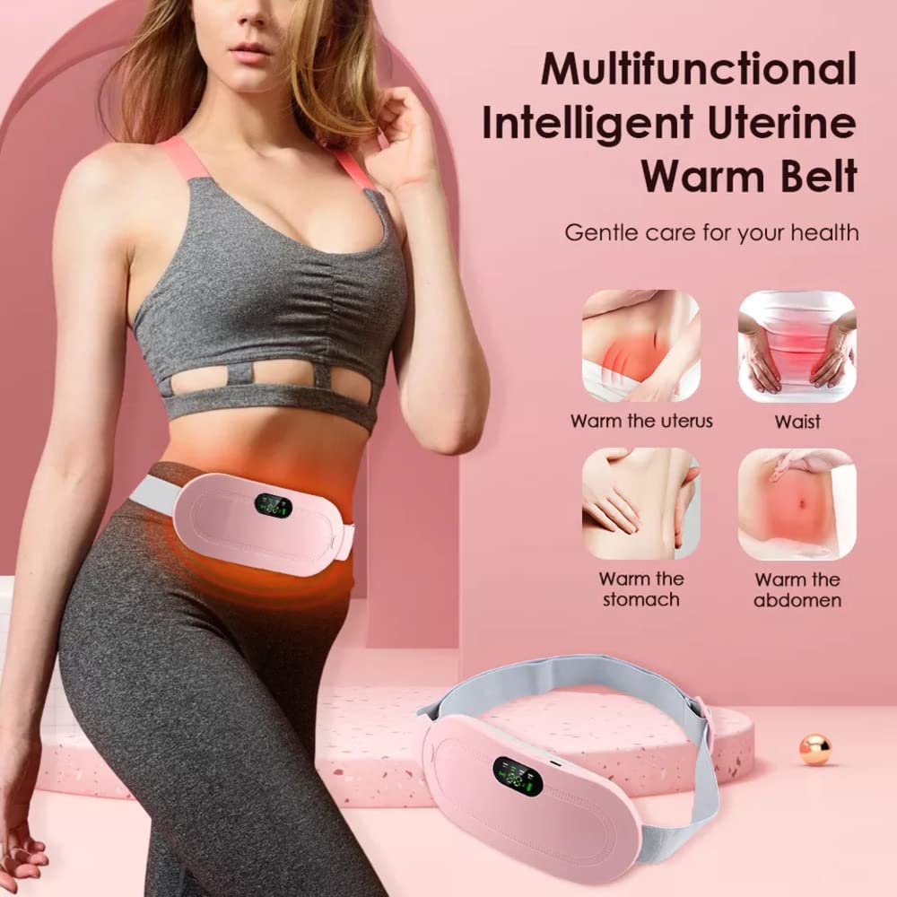 Portable Cordless Period Pain Relief Heating & Massage Belt for Women