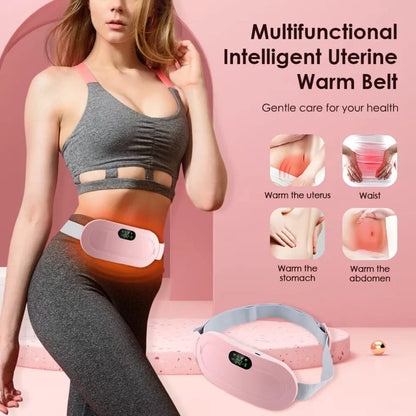 Portable Cordless Period Pain Relief Heating & Massage Belt for Women